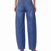Relaxed Fit High Waisted Barrel Jeans