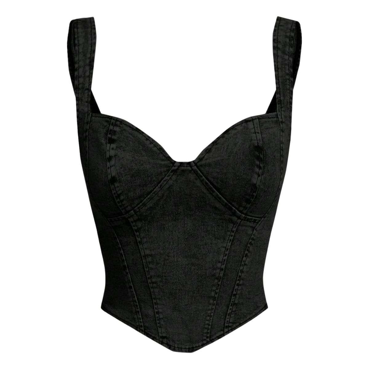 Women’s Denim Corset Tank Top
