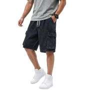 Men’s Baggy Ripped Cargo Denim Jorts