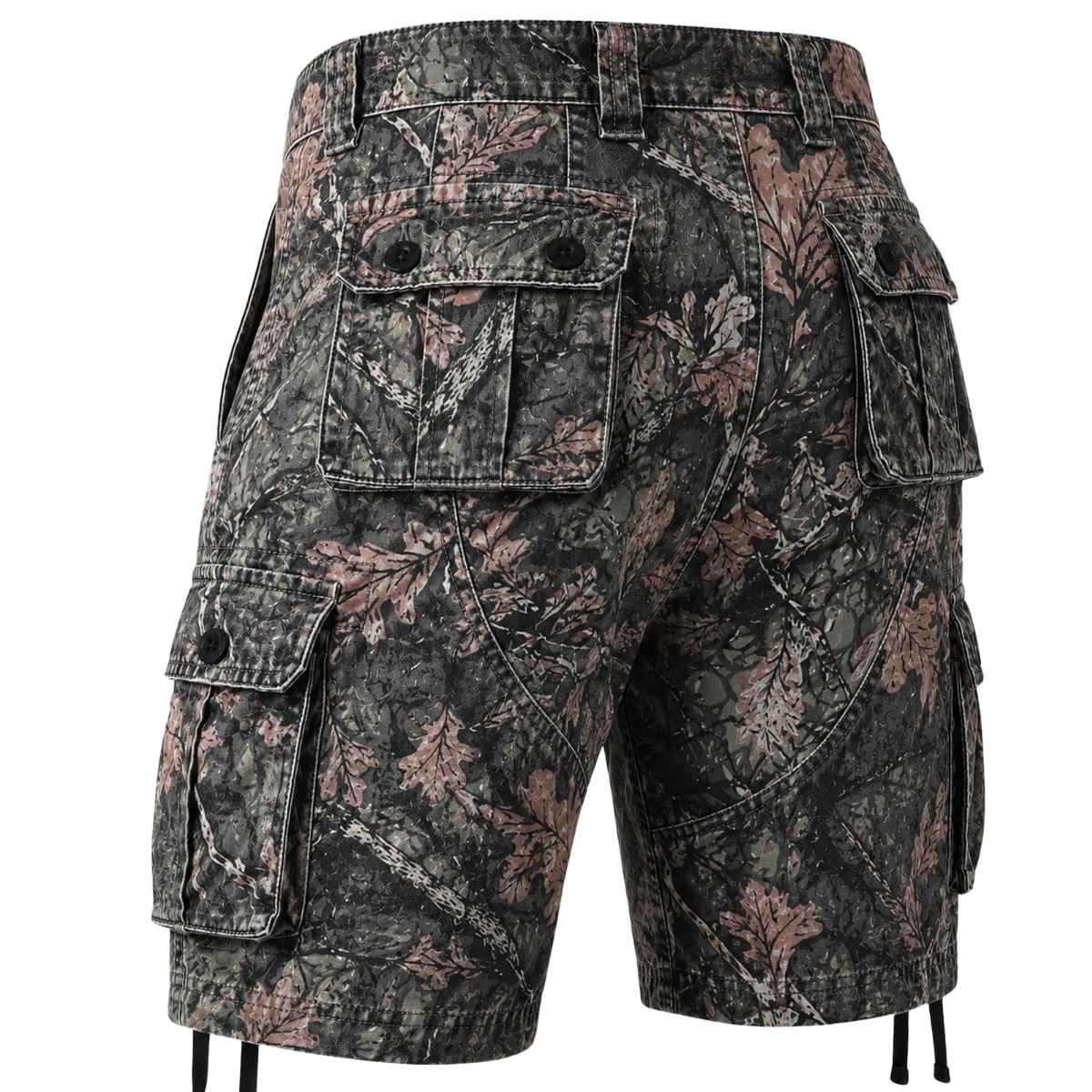 Men’s Multi-Pocket Camo Cargo Shorts