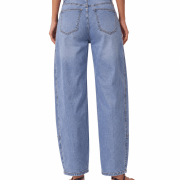 Relaxed Fit High Waisted Barrel Jeans