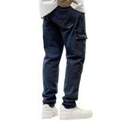 Men’s Elastic Waist Cargo Jeans