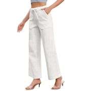 Women’s High-Waisted Wide-Leg Drawstring Jeans
