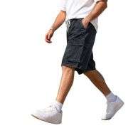 Men’s Baggy Ripped Cargo Denim Jorts