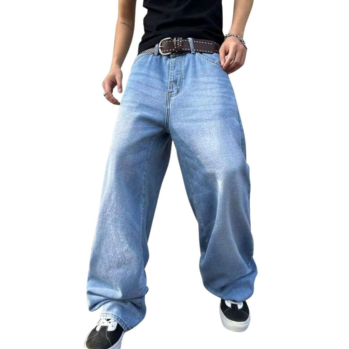 Men’s Y2K Skater Style Baggy Jeans