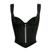 Women’s Denim Corset Tank Top