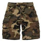Men’s 9-Pocket Cotton Utility Camo Cargo Shorts