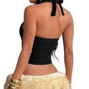 Women’s Y2K Denim Halter Top