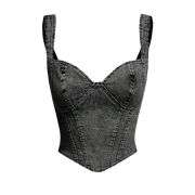 Women’s Denim Corset Tank Top