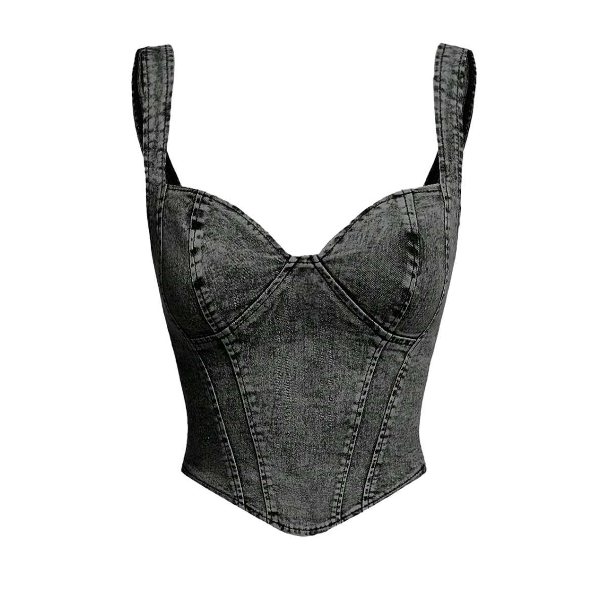 Women’s Denim Corset Tank Top