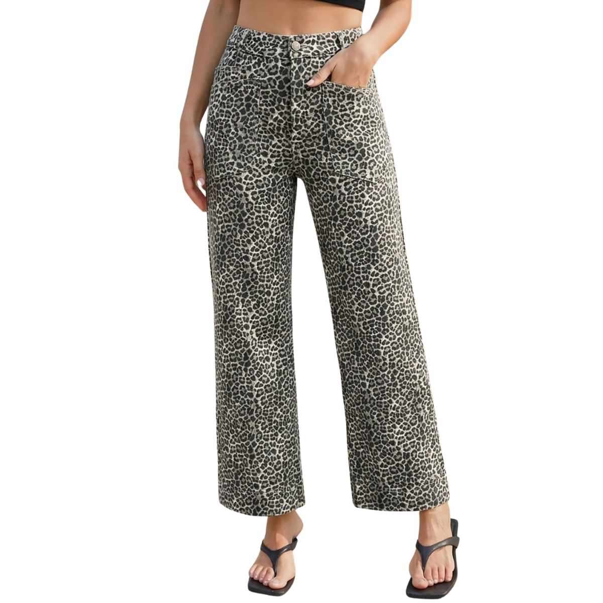 Women’s Cropped Wide Leg Jeans