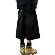 Y2K Loose Fit Wide Leg Denim Shorts