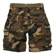 Men’s 9-Pocket Cotton Utility Camo Cargo Shorts