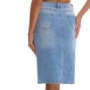 Women’s High Waisted Denim Midi Skirt