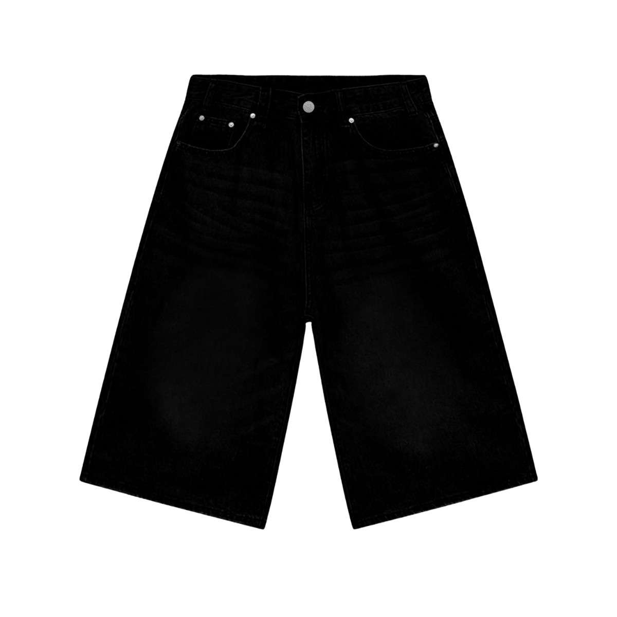 Y2K Loose Fit Wide Leg Denim Shorts