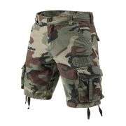 Men’s Multi-Pocket Camo Cargo Shorts