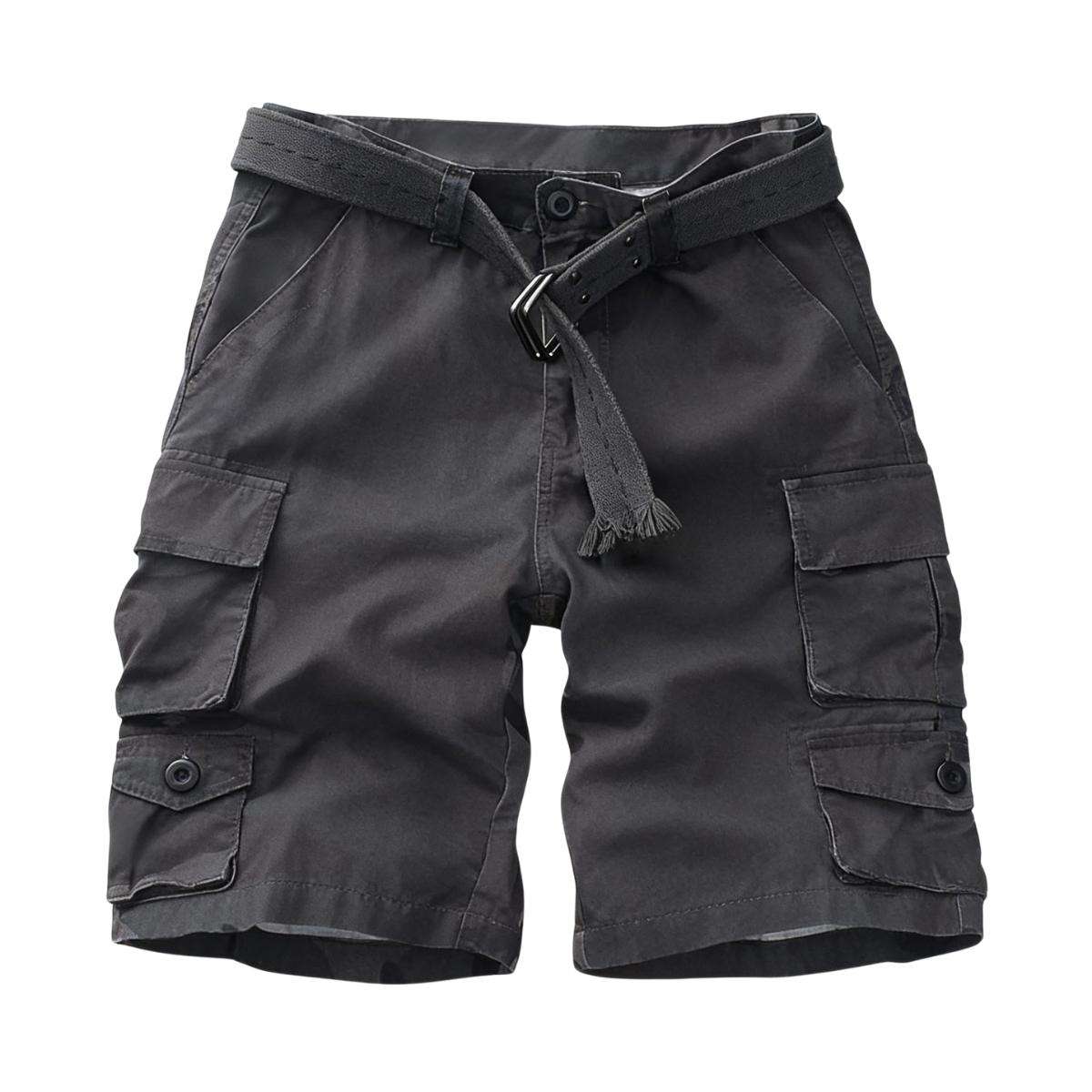 Men’s 9-Pocket Cotton Utility Camo Cargo Shorts