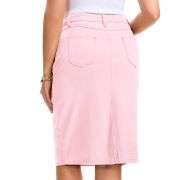 Women’s High Waisted Denim Midi Skirt