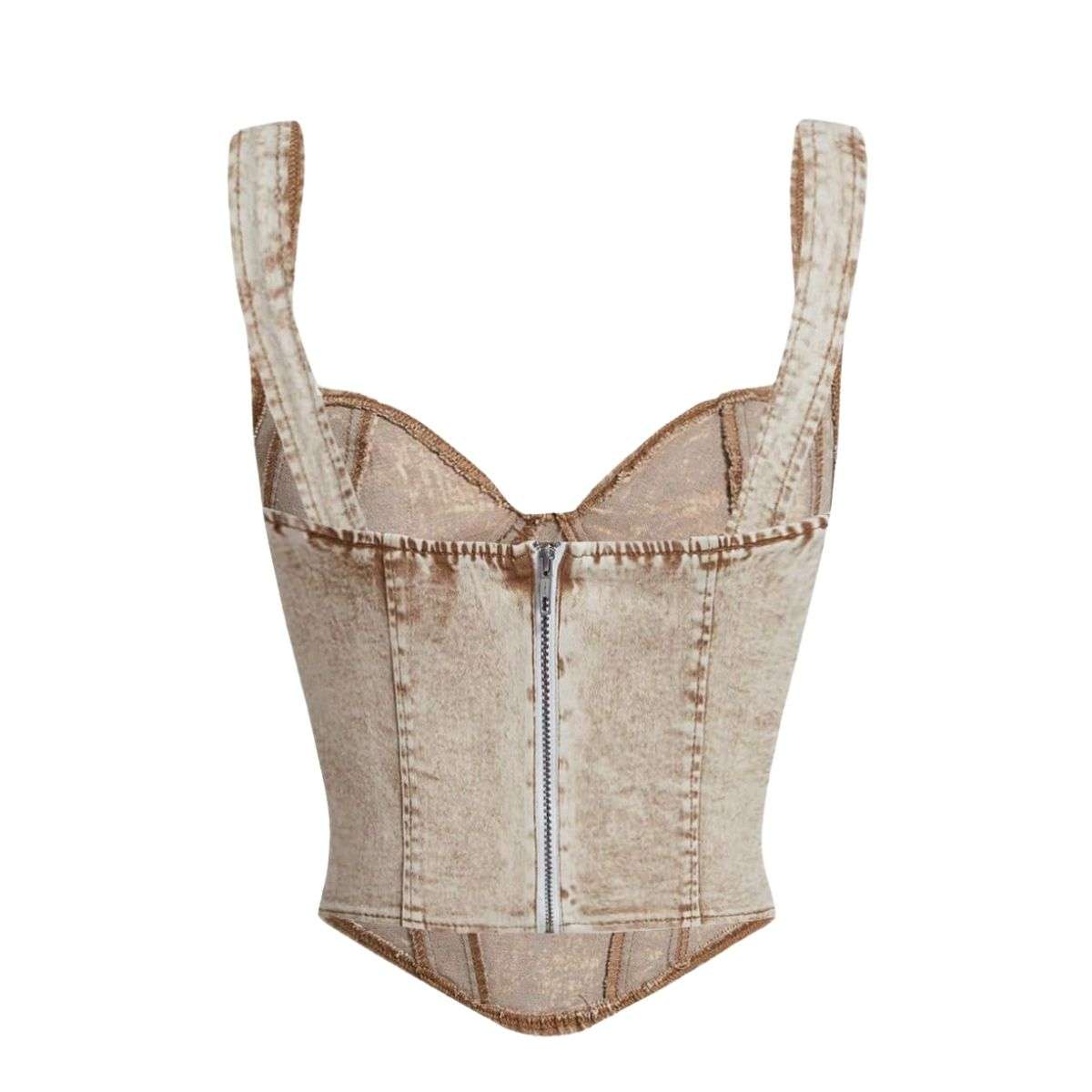 Women’s Denim Corset Tank Top