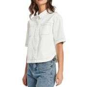 Women’s Casual Short Sleeve Denim Shacket