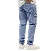 Men’s Elastic Waist Cargo Jeans