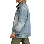 Women’s Loose Fit Asymmetrical Denim Jacket