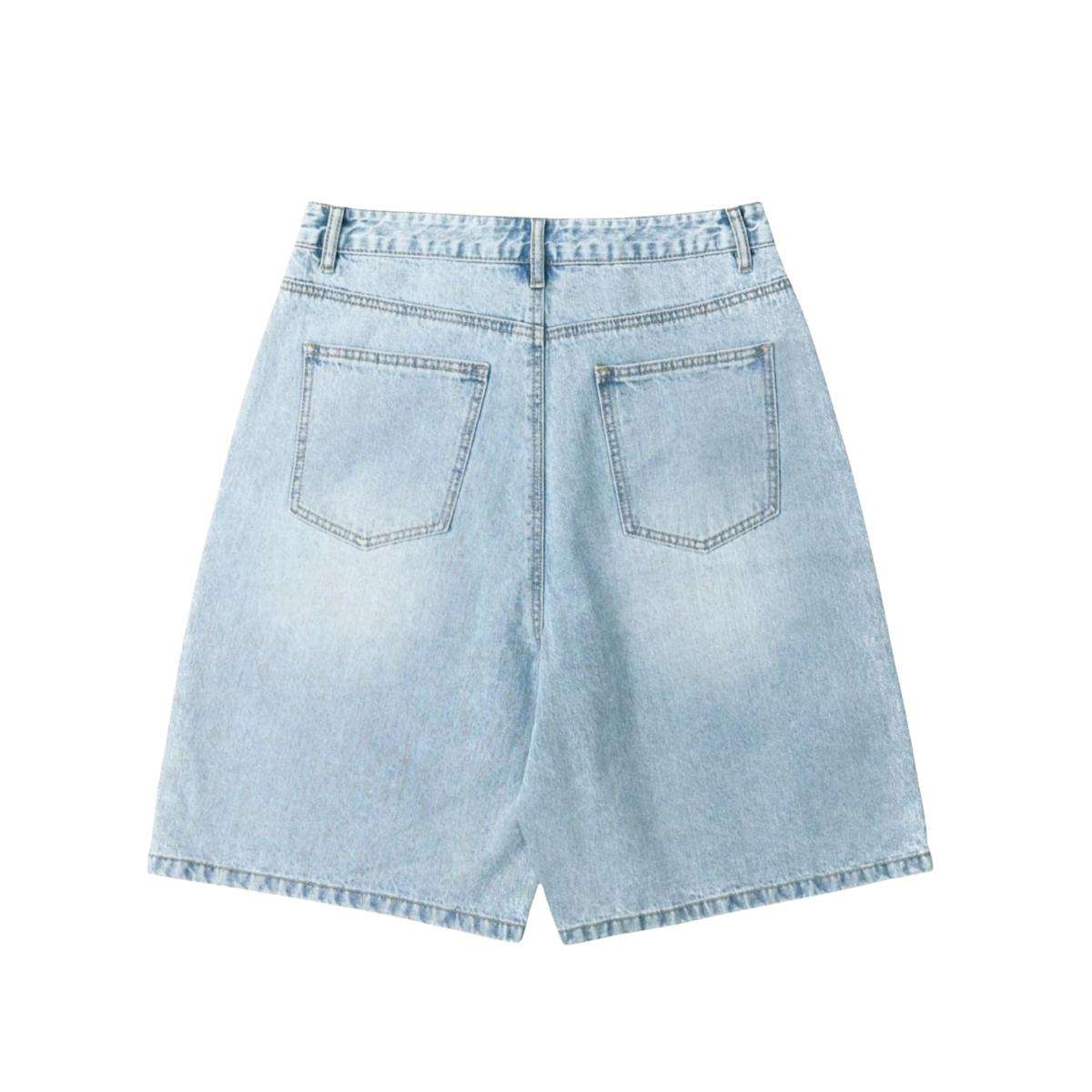 Men’s Vintage Y2K Streetwear Style Baggy denim shorts