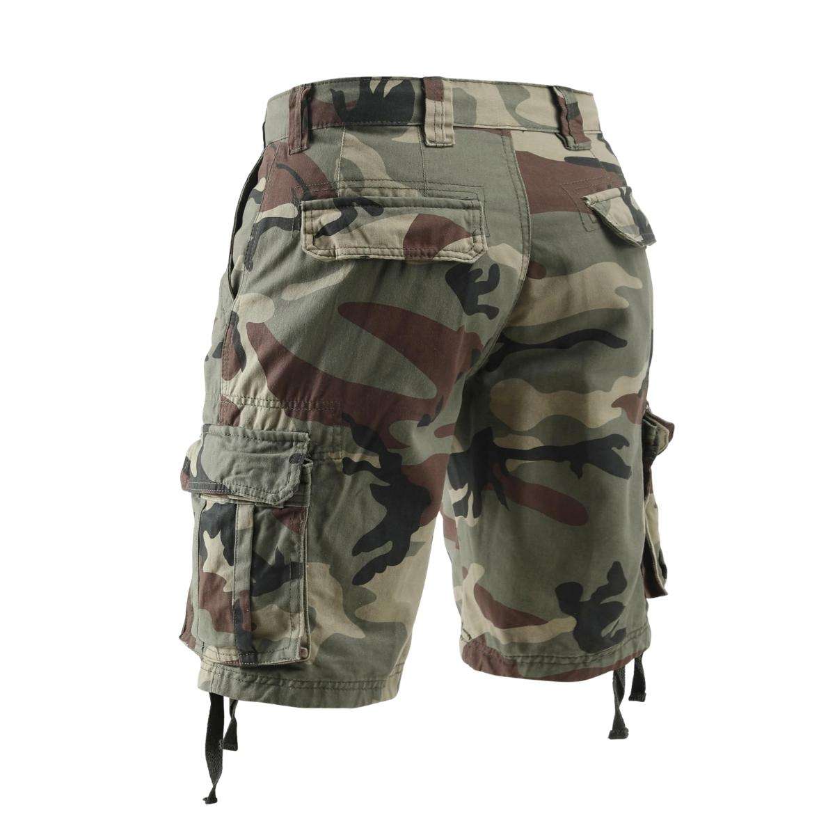 Men’s Multi-Pocket Camo Cargo Shorts