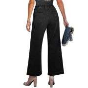 Women’s High-Waisted Wide-Leg Drawstring Jeans