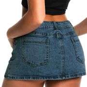 Y2K Low Rise Denim Mini Skort
