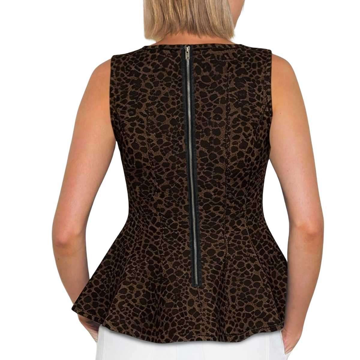 Women’s Denim Peplum Tank Top