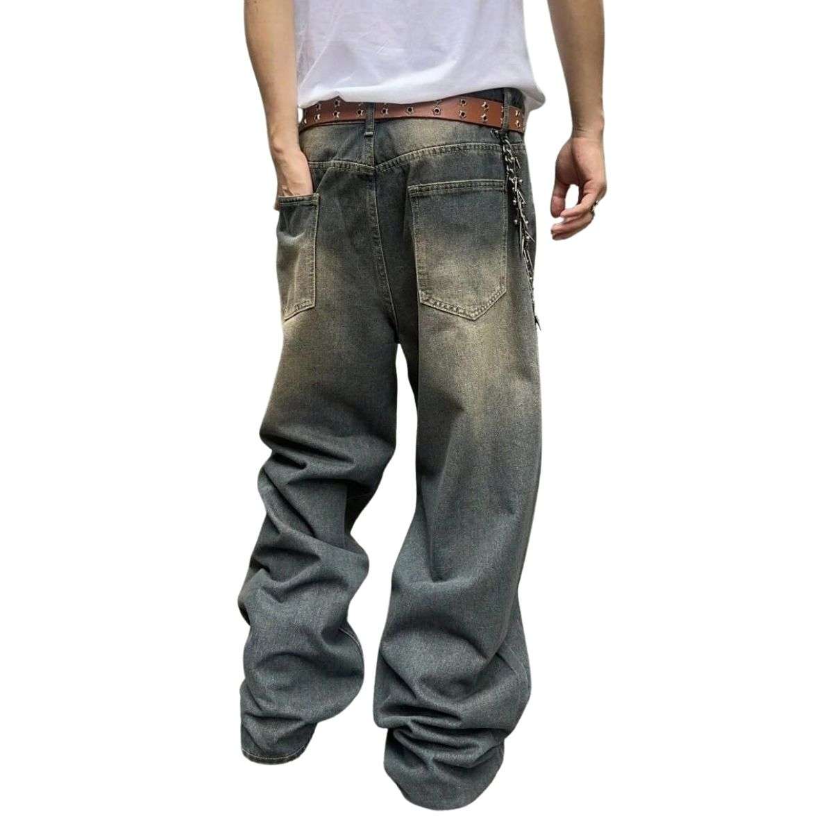 Men’s Y2K Skater Style Baggy Jeans