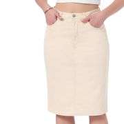 Women’s High Waisted Denim Midi Skirt
