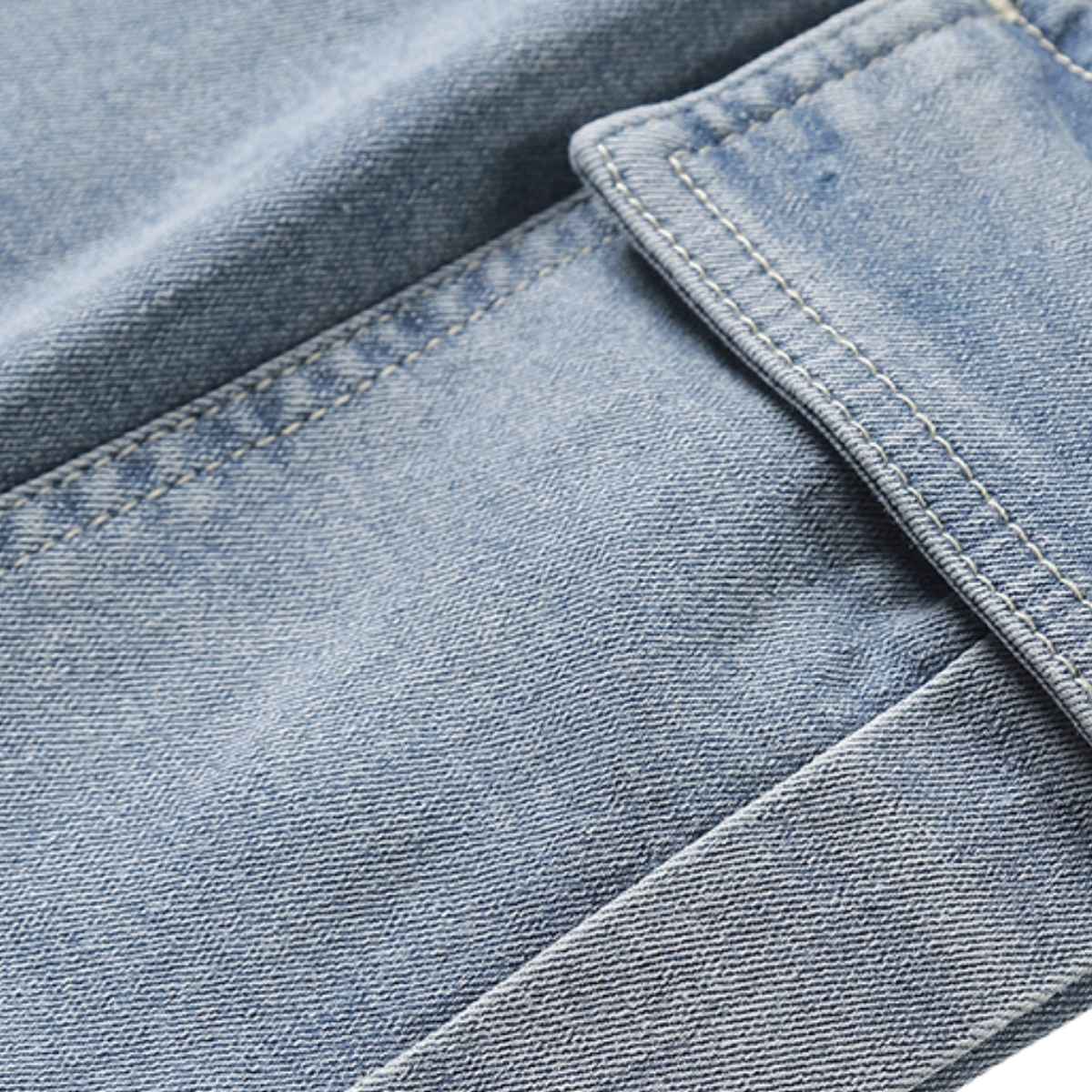Men’s Elastic Waist Cargo Jeans