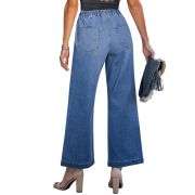 Women’s High-Waisted Wide-Leg Drawstring Jeans