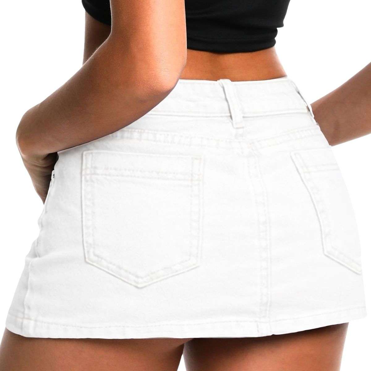 Y2K Low Rise Denim Mini Skort