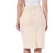 Women’s High Waisted Denim Midi Skirt