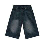 Y2K Loose Fit Wide Leg Denim Shorts