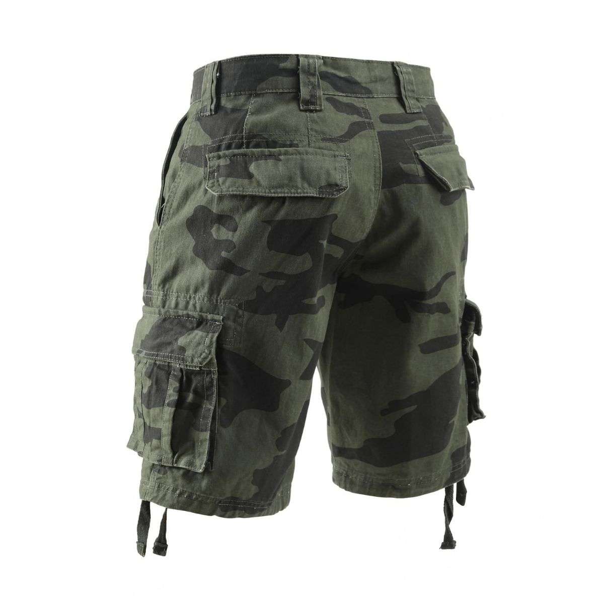 Men’s Multi-Pocket Camo Cargo Shorts