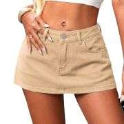 Y2K Low Rise Denim Mini Skort