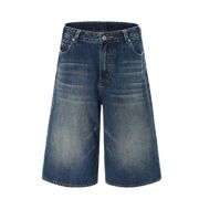 Y2K Loose Fit Wide Leg Denim Shorts