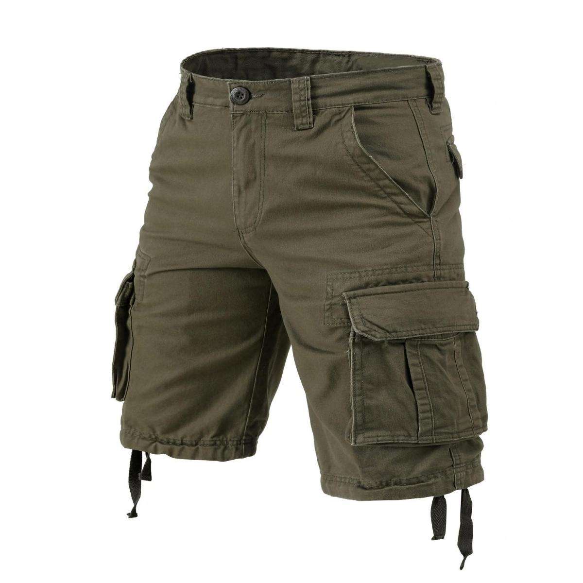 Men’s Multi-Pocket Camo Cargo Shorts