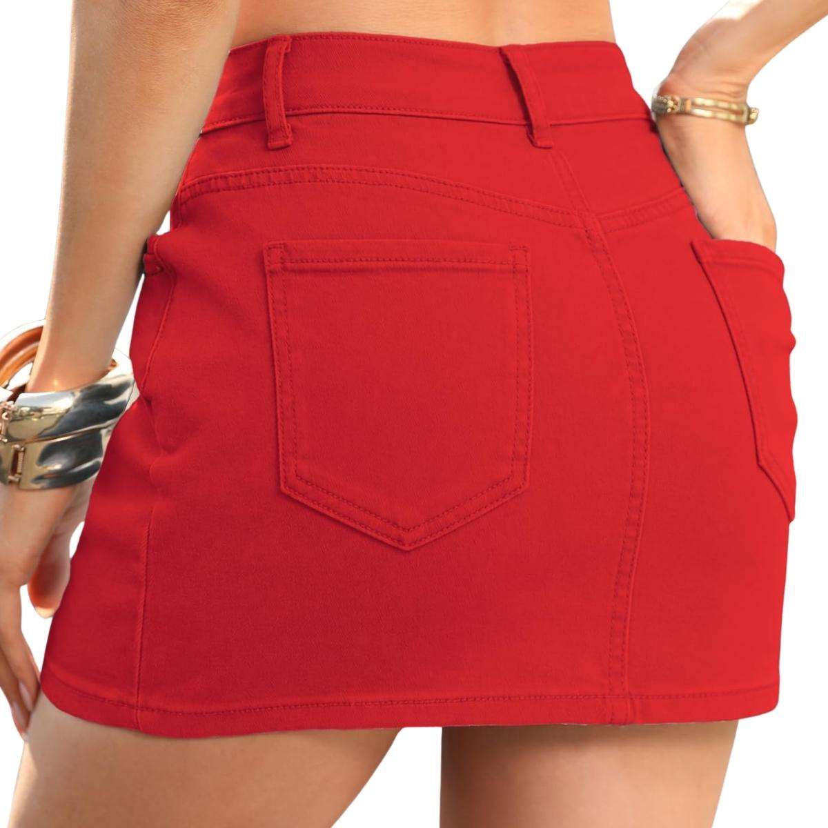 Women’s Stretch Denim Mini Skort