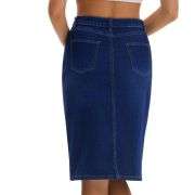 Women’s High Waisted Denim Midi Skirt