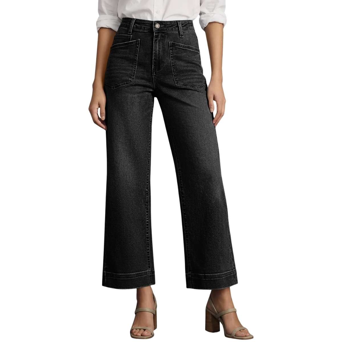 Women’s Cropped Wide Leg Jeans