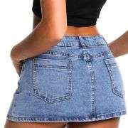 Y2K Low Rise Denim Mini Skort