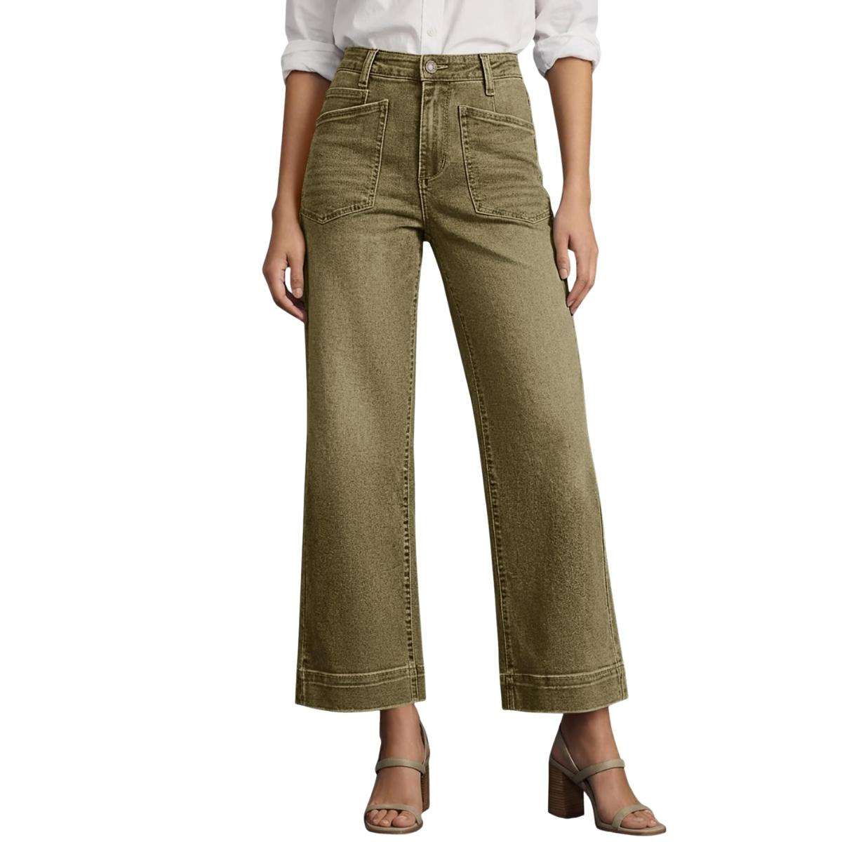 Women’s Cropped Wide Leg Jeans