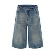 Y2K Loose Fit Wide Leg Denim Shorts