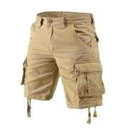 Men’s Multi-Pocket Camo Cargo Shorts