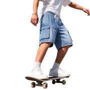 Men’s Baggy Ripped Cargo Denim Jorts